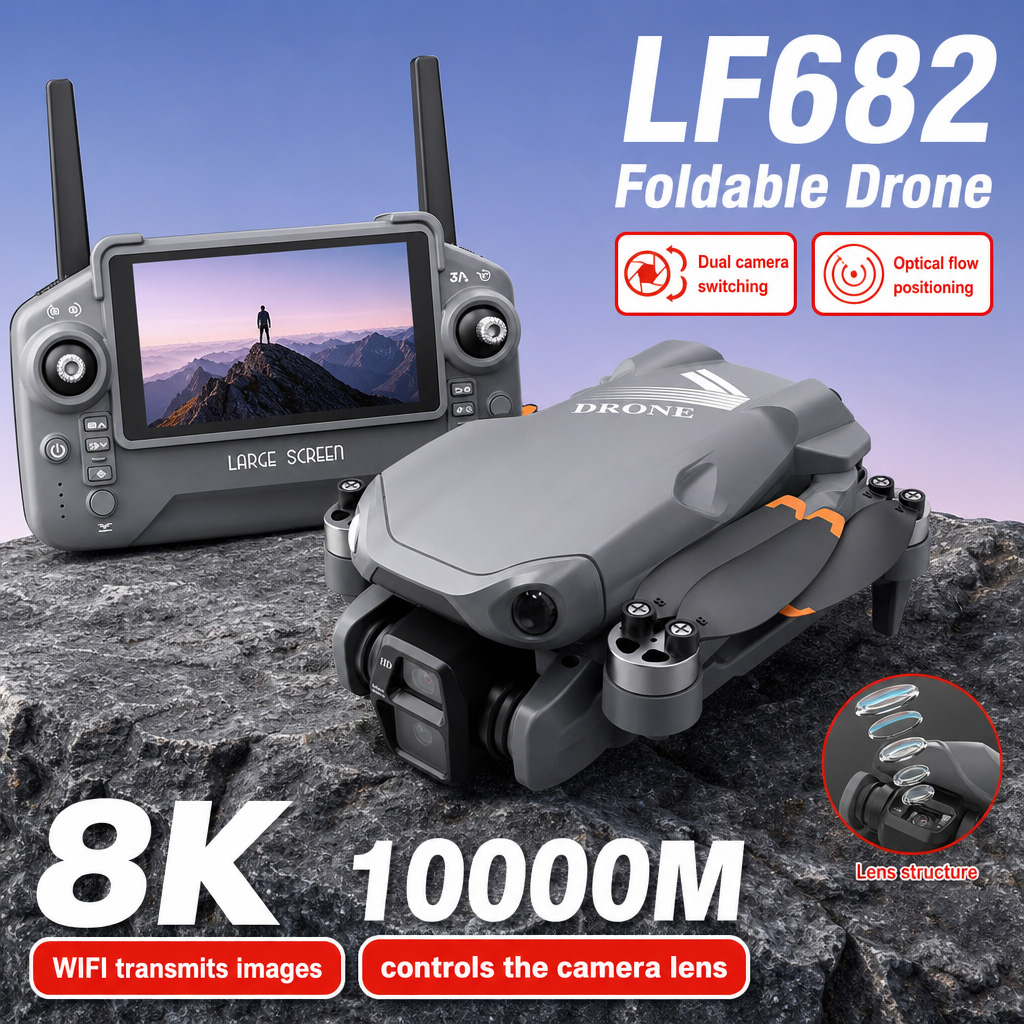 Drone Gimbal Case - Drone Aereo LF682 con Doppia Fotocamera