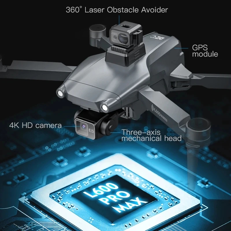 L600 PRO MAX GPS Drone Profess - Drone Gimbal Case recensione e prezzo